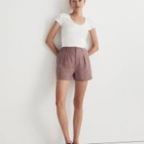 Madewell Pants - Madewell The Neale Short in 100% Linen – Evening Mauve  Size 6 – SOLD OUT ONLINE